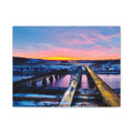 Peace River Sunset Bridge Matte Canvas Wall Art — Stretched 1.25" Landscape Print