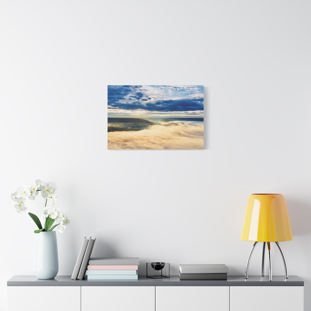 Sunrise Over Clouds - Peace River Alberta Matte Canvas Wall Art — Stretched Landscape Print