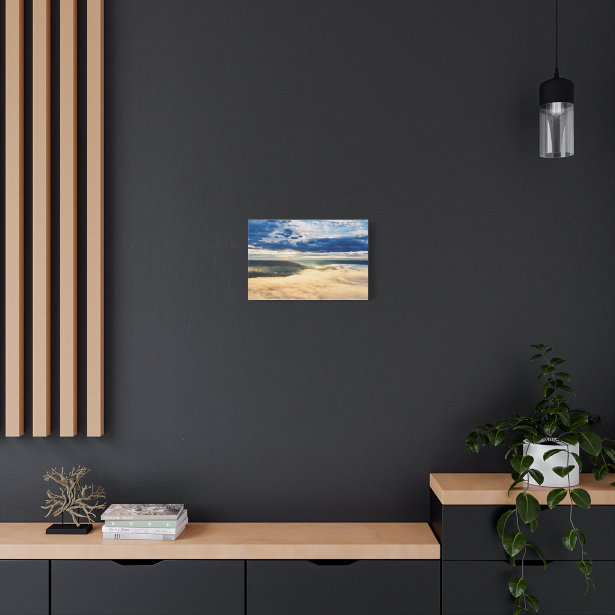 Sunrise Over Clouds - Peace River Alberta Matte Canvas Wall Art — Stretched Landscape Print